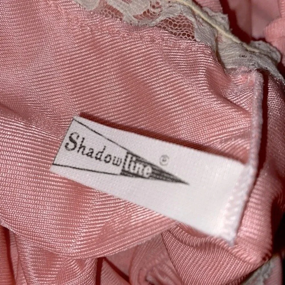 Vintage peach silky maxi nightgown slip size small - Picture 4 of 6